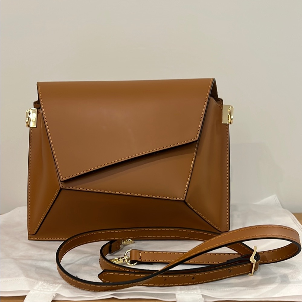 Caramel Leather, Made in Italy Bag, Sample Bag